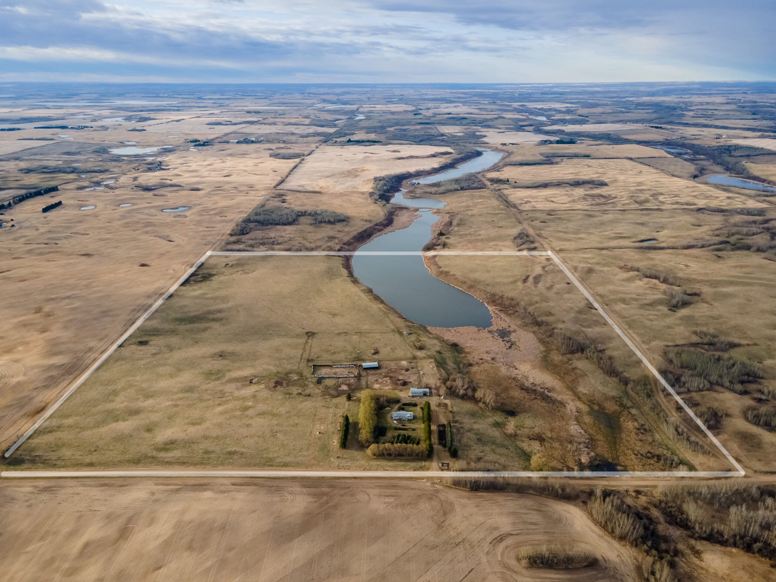 Professional drone images for property marketing